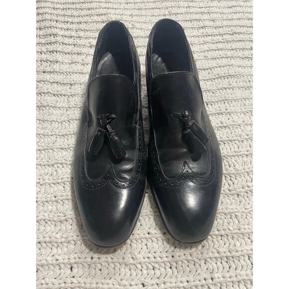 VTG Johnston & Murphy Loafers Tassel Shoes Leather Mens Size  display picture 1